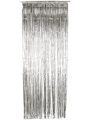 Shimmer Curtain Silver Metallic 91cm By 244cm 1
