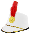 White Majorette Hat Felt