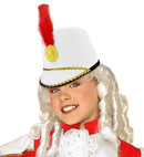 White Majorette Hat Felt
