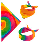 Hippie Tie-Dye Bandana 55X55 Cm - 100% Cotton