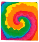 Hippie Tie-Dye Bandana 55X55 Cm - 100% Cotton