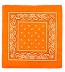 Orange Bandana 55X55 Cm - 100% Cotton