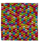 Peace Sign Bandana 55X55 Cm - 100% Cotton