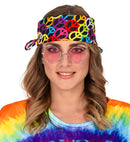 Peace Sign Bandana 55X55 Cm - 100% Cotton