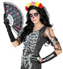 Dia De Los Muertos Gloves 40 Cm