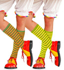 Neon Striped Socks 4 Color Combinations Ass.