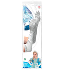 White Long Satin Gloves With Strass Trim Child Size