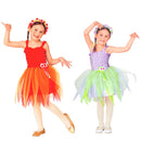 Fairy Ballerina Light Blue & Pink Ass.  Dress, Headband With Flowers 