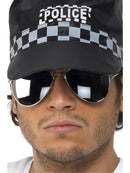 Aviator Specs Silver Mirror Adult Costume Accessory 1