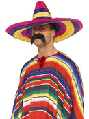 Large Multi Colured Sombrero Adult Mexican Costume Accessory 1