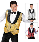 Sequin Vest 3 Colors Ass.