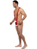 Santa Kini Red White with Santa Face Xmas Party Costume 2