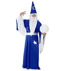 Wizard  Robe With Collar, Belt, Hat 