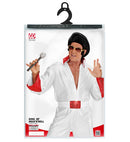 King Of Rock'N'Roll  Jumpsuit With Sequin Trimmings, Belt 