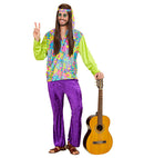 Hippie Man Velvet  Shirt, Pants, Headband 