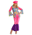 Hippie Woman Velvet  Shirt, Pants, Hat 