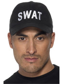 Swat Baseball Cap Black Adult Costume Accessory 1
