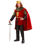 Royal Knight  Coat, Cape, Pants, Boot Covers, Crown With Gems 