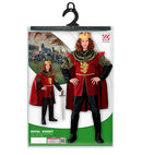 Royal Knight  Coat, Cape, Pants, Boot Covers, Crown With Gems 