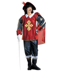 Musketeer  Coat With Gems, Cape, Pants With Boot Covers, Hat With Feather 