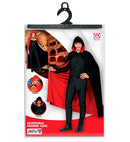 Black/Red Reversible Hooded Cape140 Cm