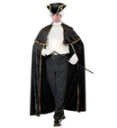 Venetian Cape With Jabot Velvet - 142 Cm