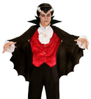 Black Vampire Cape With Stand-Up Collar 100 Cm