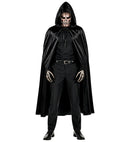 Black Hooded Cape - 142 Cm