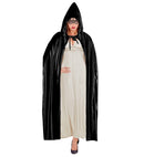 Black Hooded Cape - 142 Cm