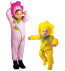 Flower 2 Assorted Colours Jumpsuit Headpiece Costume for Girls Image 1