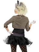 80s Wild Child Adult Costume Jacket Top Tutu Leggings Gloves and Headband 3