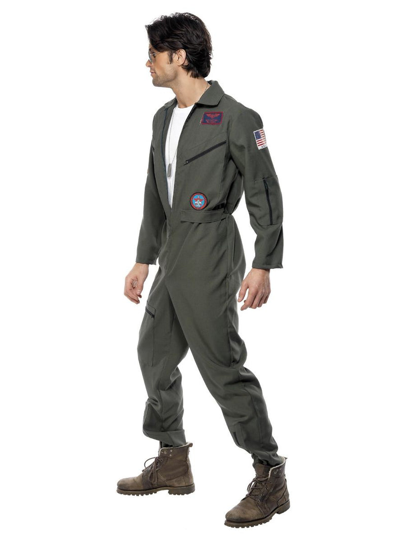 Top Gun Maverick Pilot Jumpsuit Costume Adult Green