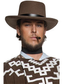 Authentic Western Wandering Gunman Hat Adult Brown Costume Accessory 1