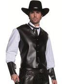 Authentic Western Gunslinger Hat Adult Black Wide Brimmed Costume Accessory 6