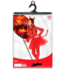 Devil  Leotard With Feather Trim, Skirt With Sequin Tail, Sequin Horns 