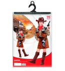 Cowgirl  Shirt, Vest, Skirt, Belt With Pistol Holster, Boot Covers 