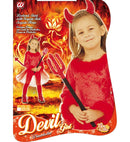 Devil  Leotard With Feather Trim, Skirt With Sequin Tail, Sequin Horns 