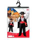 Masked Bandit Hero  Shirt With Jabot, Vest, Pants, Belt, Cape, Eyemask 