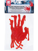 Horrible Blooded Hands Red Halloween Window Decoration 2