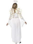 Angel Costume Adult White Dress Halo Wings and Belt 3