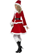 Miss Santa Costume Red Jacket Skirt Hat Belt and Muff 4