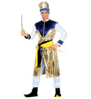 Maharaja  Long Coat, Pants, Belts, Shoe Covers, Turban With Gems 
