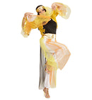 Harem Dancer  Shirt, Sequin Jacket, Pants With Veils, Belt, Headpiece With Veils 