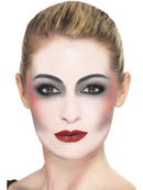 Vampire Make Up Set White Black and Red Facepaint Fangs Adhesive Blood and Applicator 8