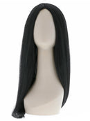 Witch Wig Black 60cm Centre Parting Adult Costume Accessory 2
