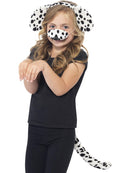 Dalmatian Kit Kids Black White Nose Tail and Ear Headband 1
