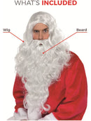 Traditional Santa White Wig and Beard Adult Xmas Costume Accessory 4