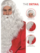 Traditional Santa White Wig and Beard Adult Xmas Costume Accessory 6