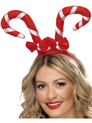 Candy Cane Headband Red Whte Adult Costume Accessory 1