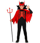 Devil  Overalls, Cape Withstand-Up Collar, Horns 